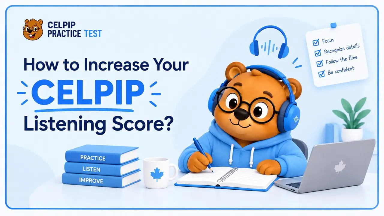 increase CELPIP listening Score