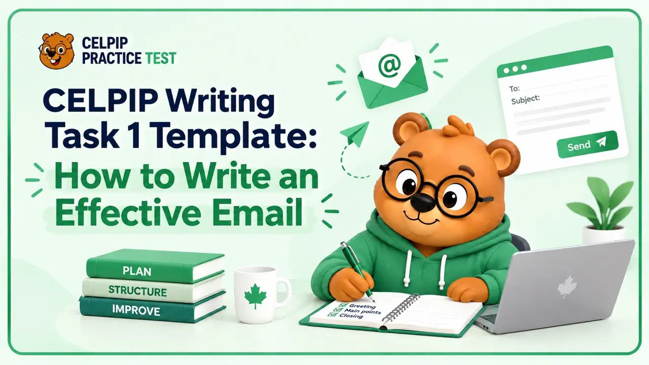CELPIP Writing Task 1 Template