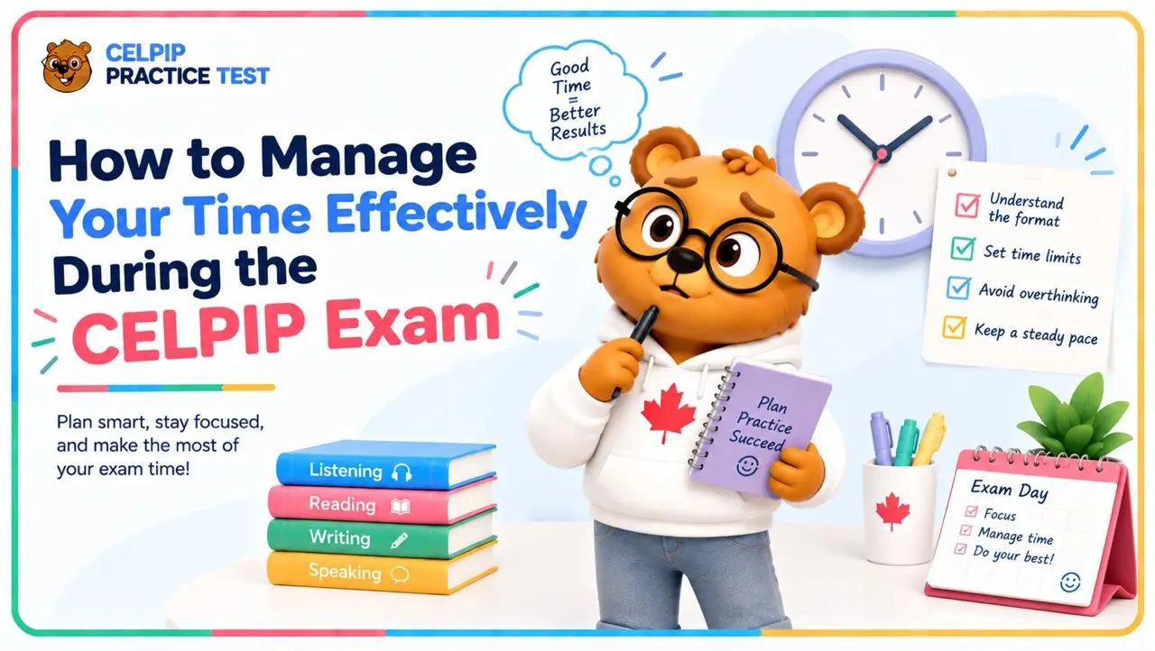 time management in the celpip test